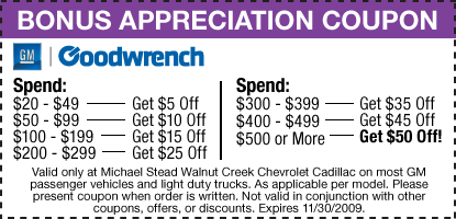 Bonus Appreciation Coupon